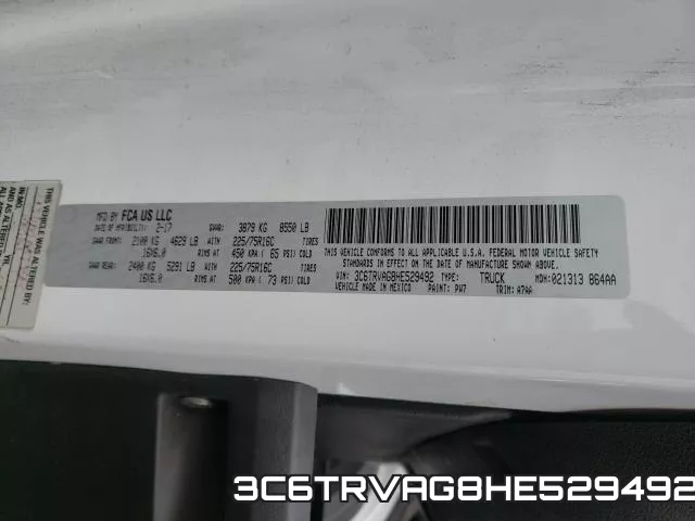 3C6TRVAG8HE529492 фото 2