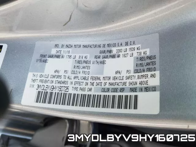 3MYDLBYV9HY160725 фото 2