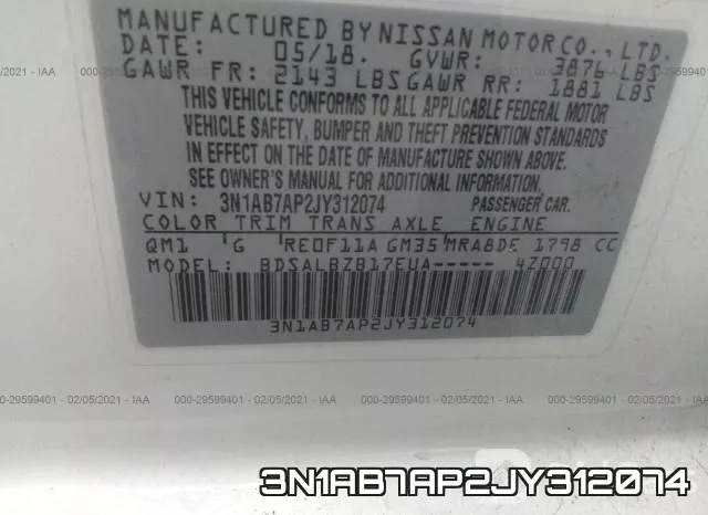 3N1AB7AP2JY312074 фото 10