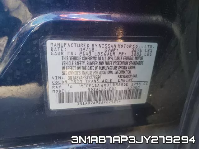 3N1AB7AP3JY279294 фото 2