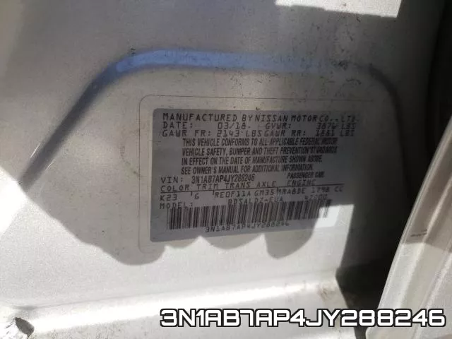 3N1AB7AP4JY288246 фото 2