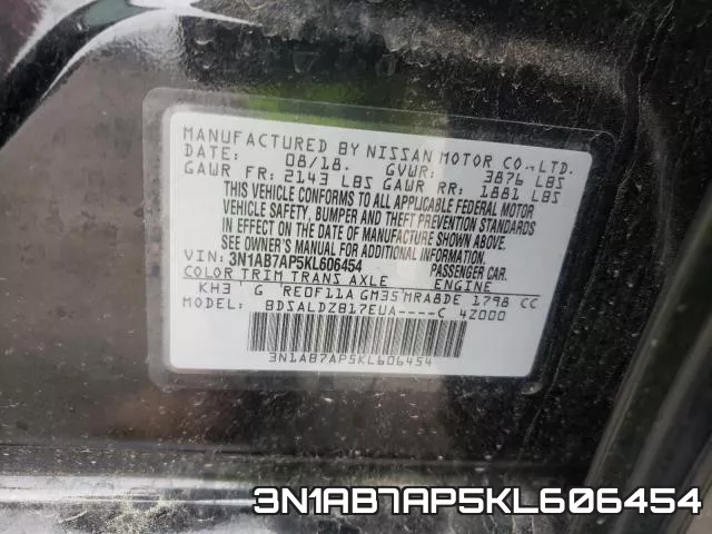 3N1AB7AP5KL606454 фото 2