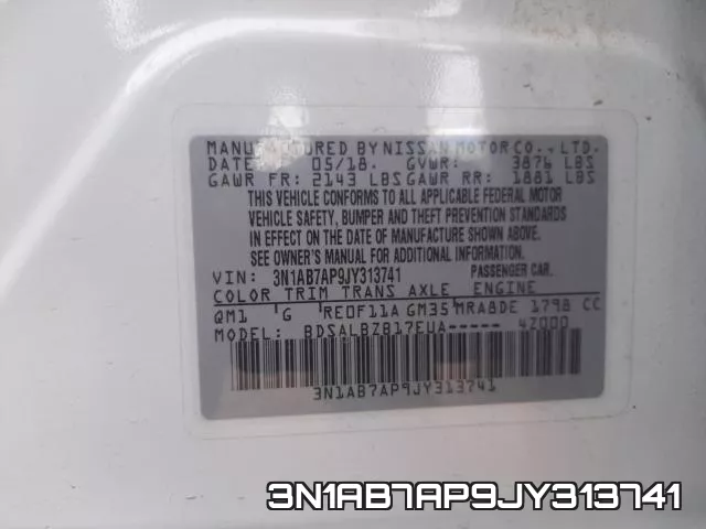 3N1AB7AP9JY313741 фото 2