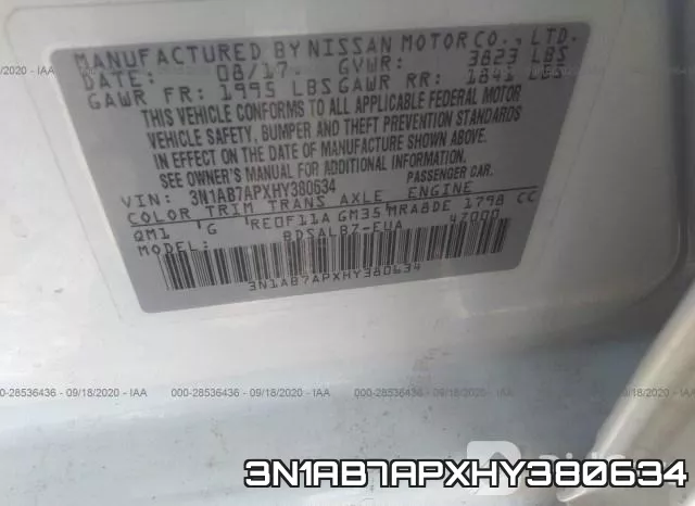3N1AB7APXHY380634 фото 10