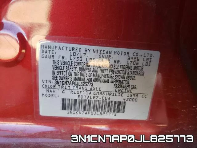 3N1CN7AP0JL825773 фото 2