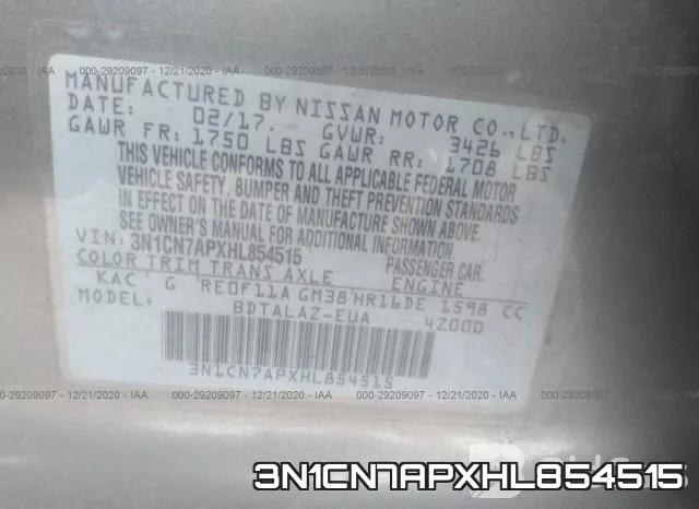 3N1CN7APXHL854515 фото 10