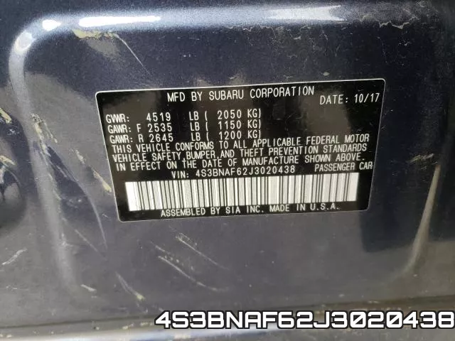 4S3BNAF62J3020438 фото 2