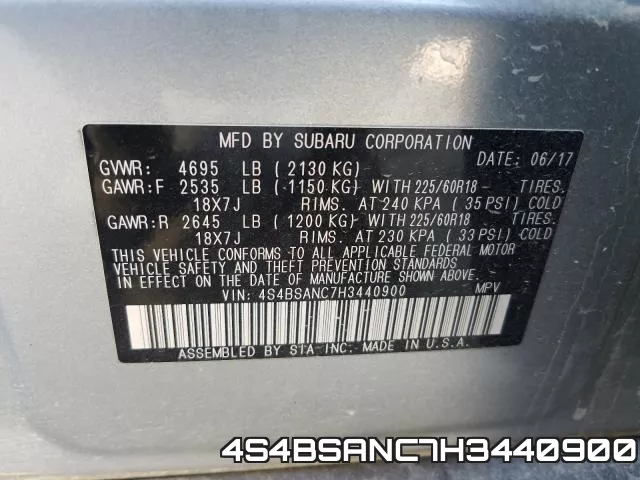 4S4BSANC7H3440900 фото 2