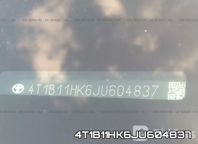 4T1B11HK6JU604837 фото 10