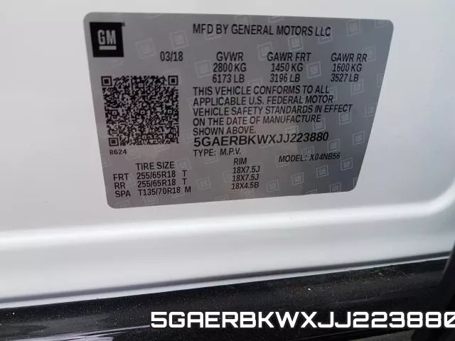 5GAERBKWXJJ223880 фото 2