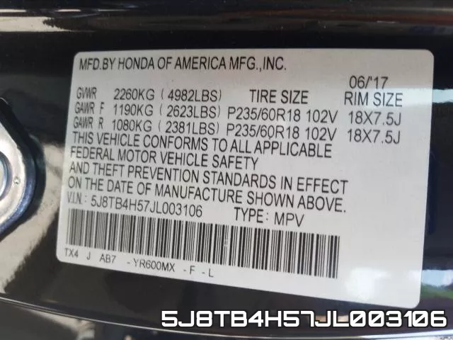5J8TB4H57JL003106 фото 2