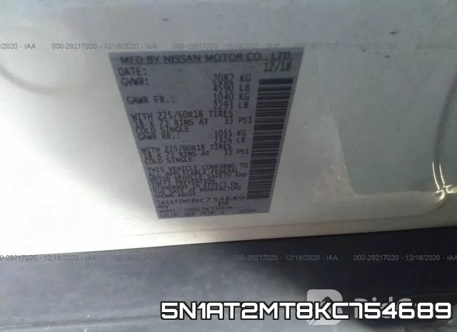 5N1AT2MT8KC754689 фото 10