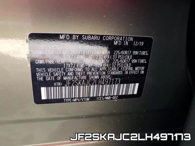 JF2SKAJC2LH497173 фото 2