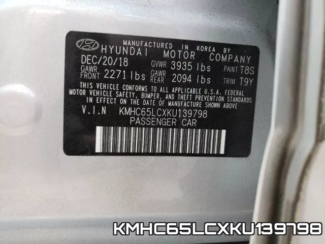 KMHC65LCXKU139798 фото 2