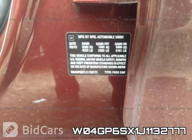 W04GP6SX1J1132777 фото 10