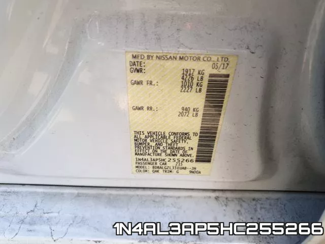 1N4AL3AP5HC255266 фото 2
