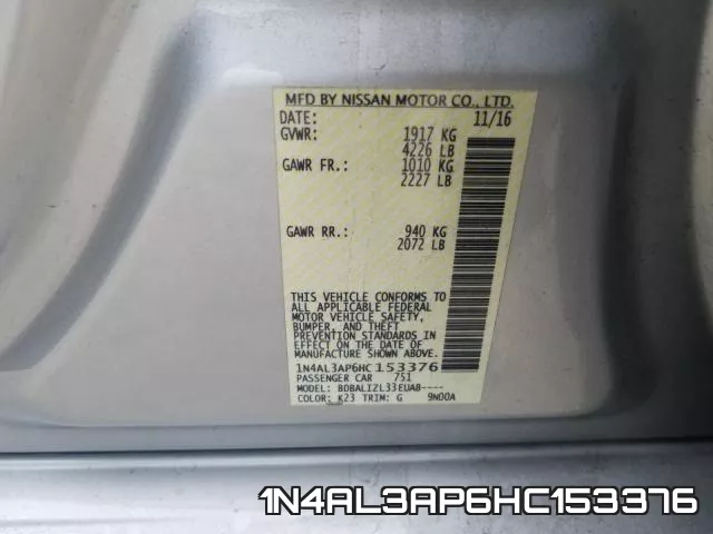 1N4AL3AP6HC153376 фото 2