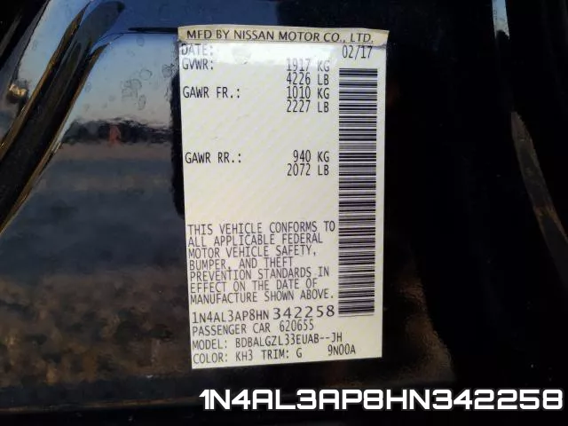 1N4AL3AP8HN342258 фото 2