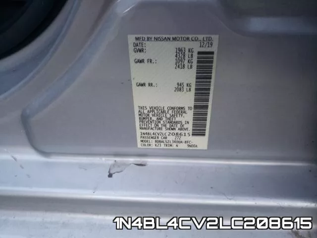 1N4BL4CV2LC208615 фото 2