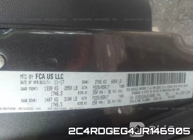 2C4RDGEG4JR146905 фото 10
