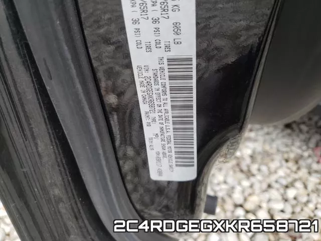 2C4RDGEGXKR658721 фото 2