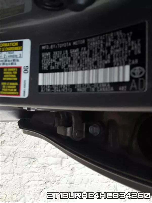 2T1BURHE4HC834260 фото 2