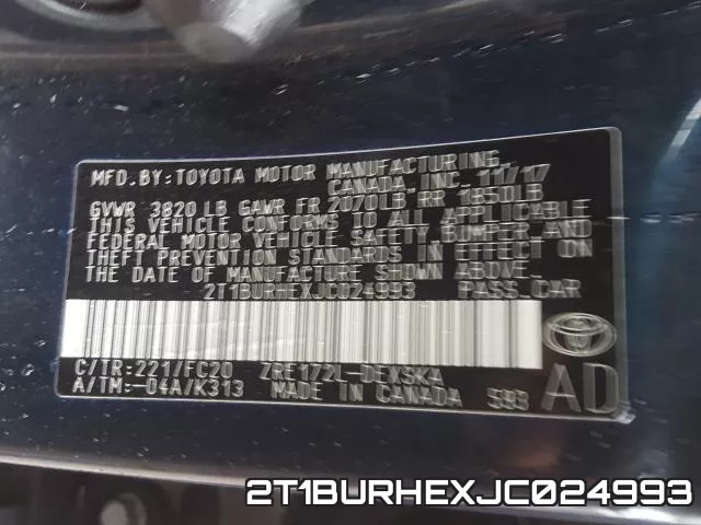 2T1BURHEXJC024993 фото 2