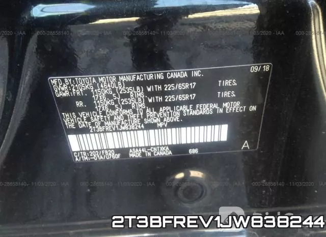 2T3BFREV1JW838244 фото 10