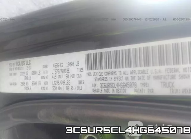 3C6UR5CL4HG645078 фото 9
