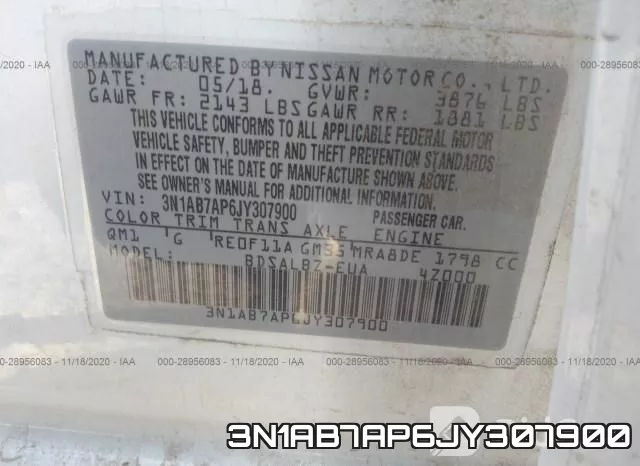 3N1AB7AP6JY307900 фото 10