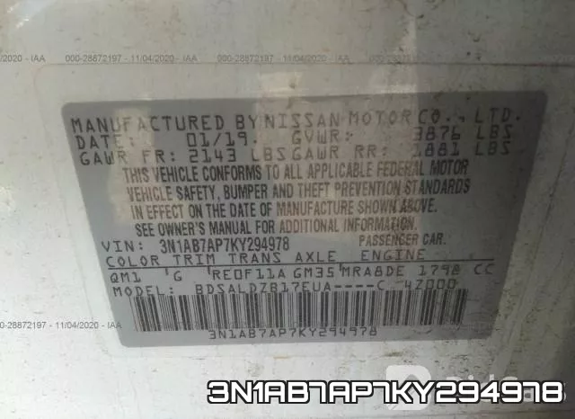 3N1AB7AP7KY294978 фото 9