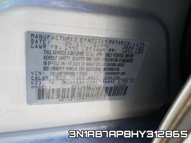 3N1AB7AP8HY312865 фото 2