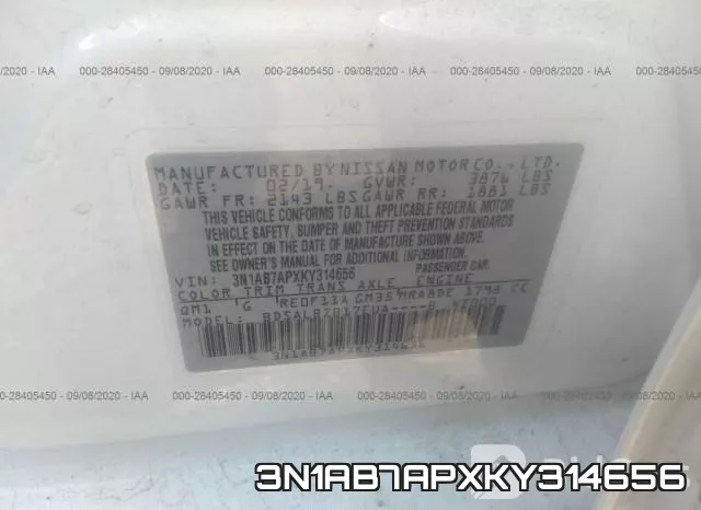 3N1AB7APXKY314656 фото 10