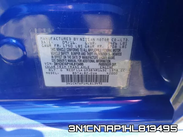 3N1CN7AP1HL813495 фото 2