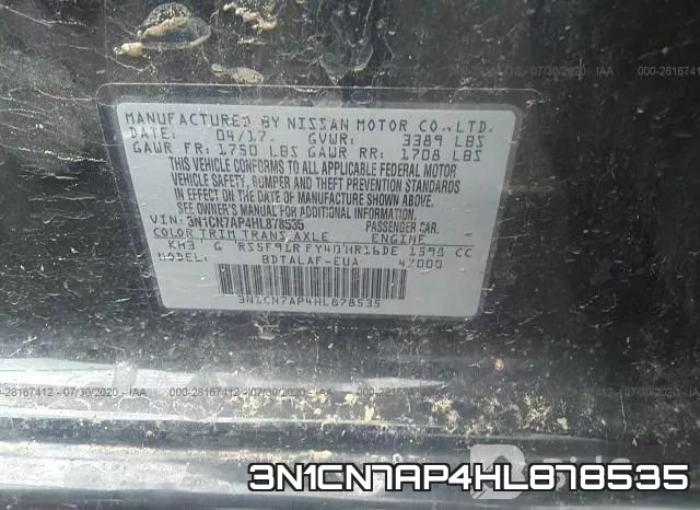 3N1CN7AP4HL878535 фото 9
