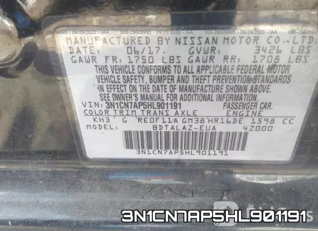 3N1CN7AP5HL901191 фото 10