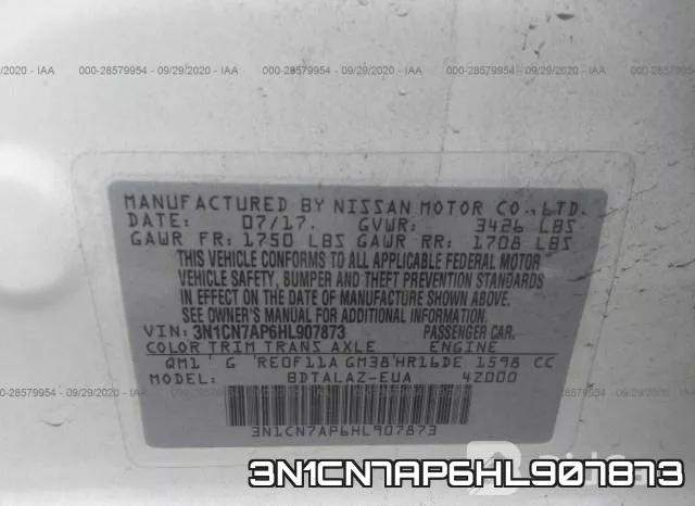 3N1CN7AP6HL907873 фото 10