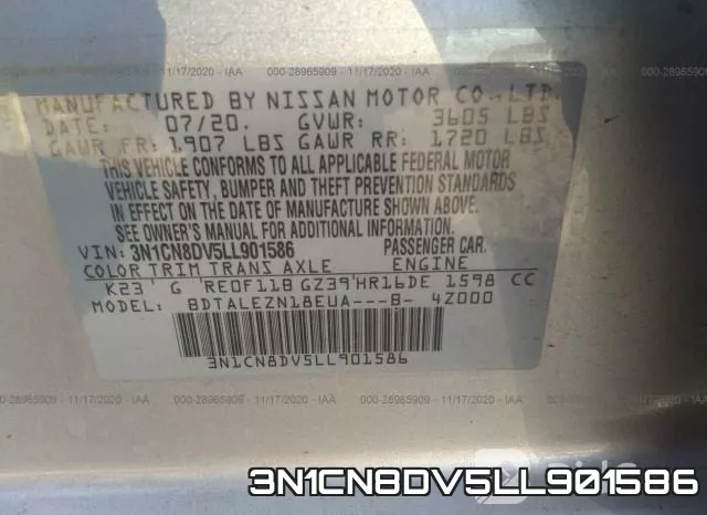 3N1CN8DV5LL901586 фото 10