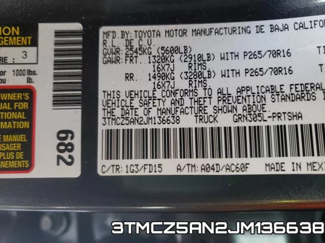 3TMCZ5AN2JM136638 фото 2