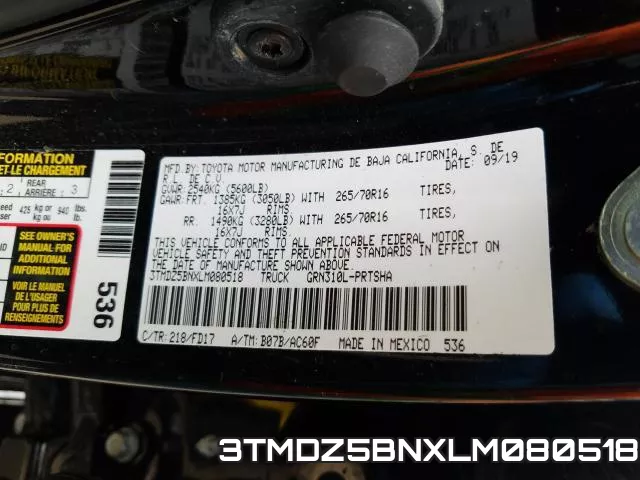 3TMDZ5BNXLM080518 фото 2
