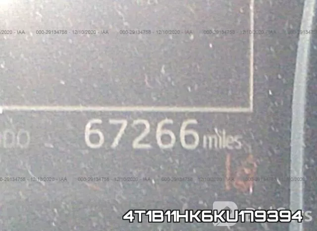 4T1B11HK6KU179394 фото 7