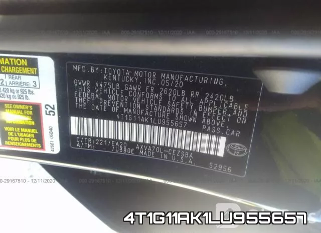 4T1G11AK1LU955657 фото 10
