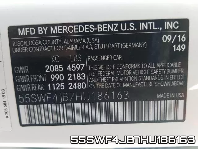 55SWF4JB7HU186163 фото 2