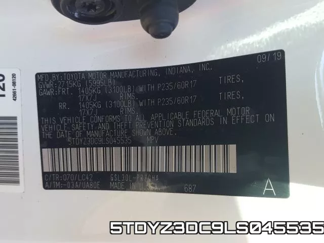 5TDYZ3DC9LS045535 фото 2