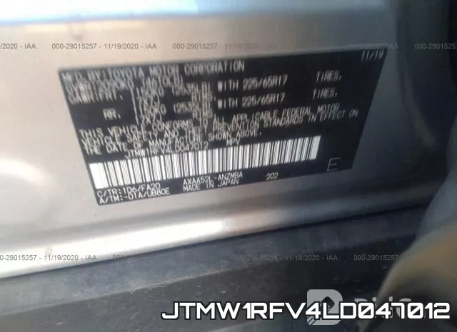 JTMW1RFV4LD047012 фото 10