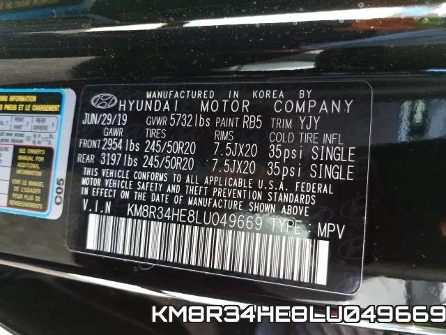 KM8R34HE8LU049669 фото 2