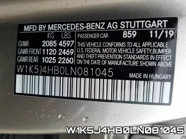 W1K5J4HB0LN081045 фото 2