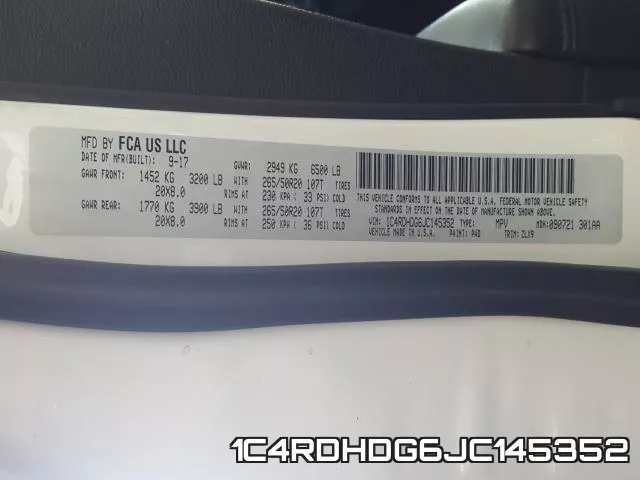 1C4RDHDG6JC145352 фото 2