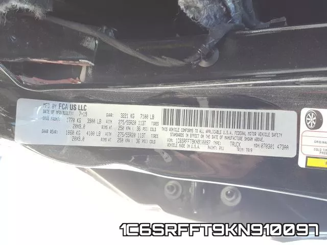 1C6SRFFT9KN910097 фото 2