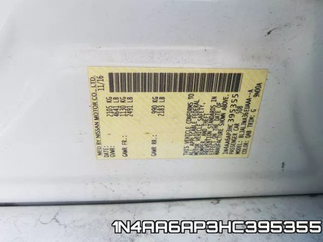 1N4AA6AP3HC395355 фото 2